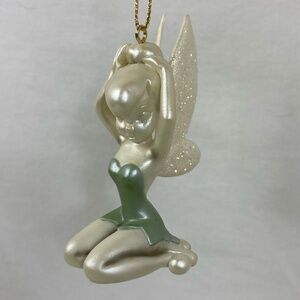 1998 Disney Tinker-bell Holiday Porcelain Believe In Magic Ornament Retired